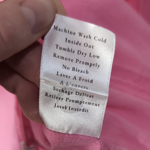 Frank & Eileen | 100% Cotton Bright Pink Lightweight Button-Down Shirt Size M - Picture 8 of 9